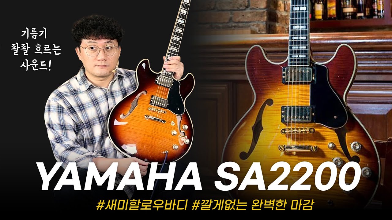 잠시 잊고있었던 할로우바디의 매력! YAMAHA 일렉기타 SA2200 #투데이스기어 #todaysgear #프리버드 #기타리뷰 #악기리뷰 #야마하기타