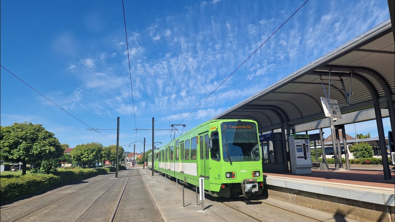 Mitfahrt in der kompletten 9 von Empelde bis Fasanenkrug im TW6000 6226 A