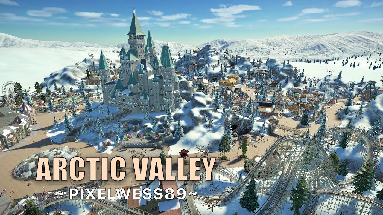 Planet Coaster: Arctic Valley - Pixel's Christmas Experience [Theme park]