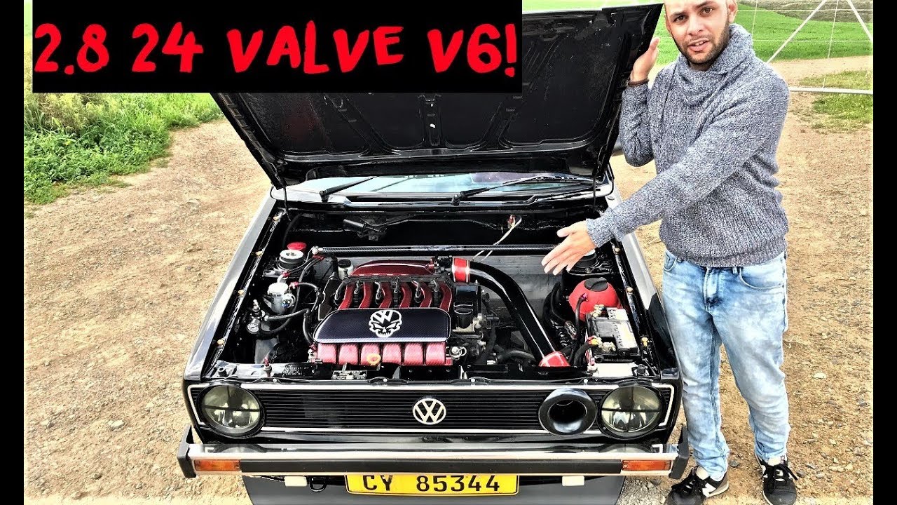Этот VW MK1 Golf с заменой VR6 просто невероятен!
