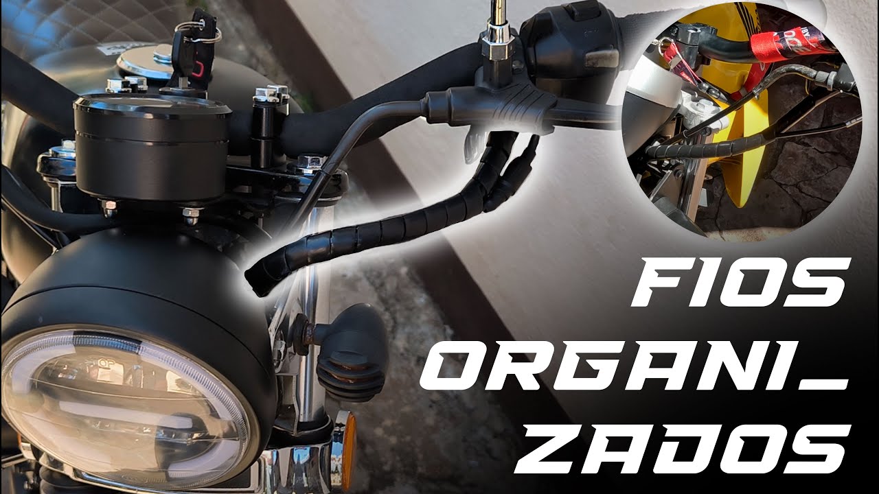 Organizando Fios e cabos da moto