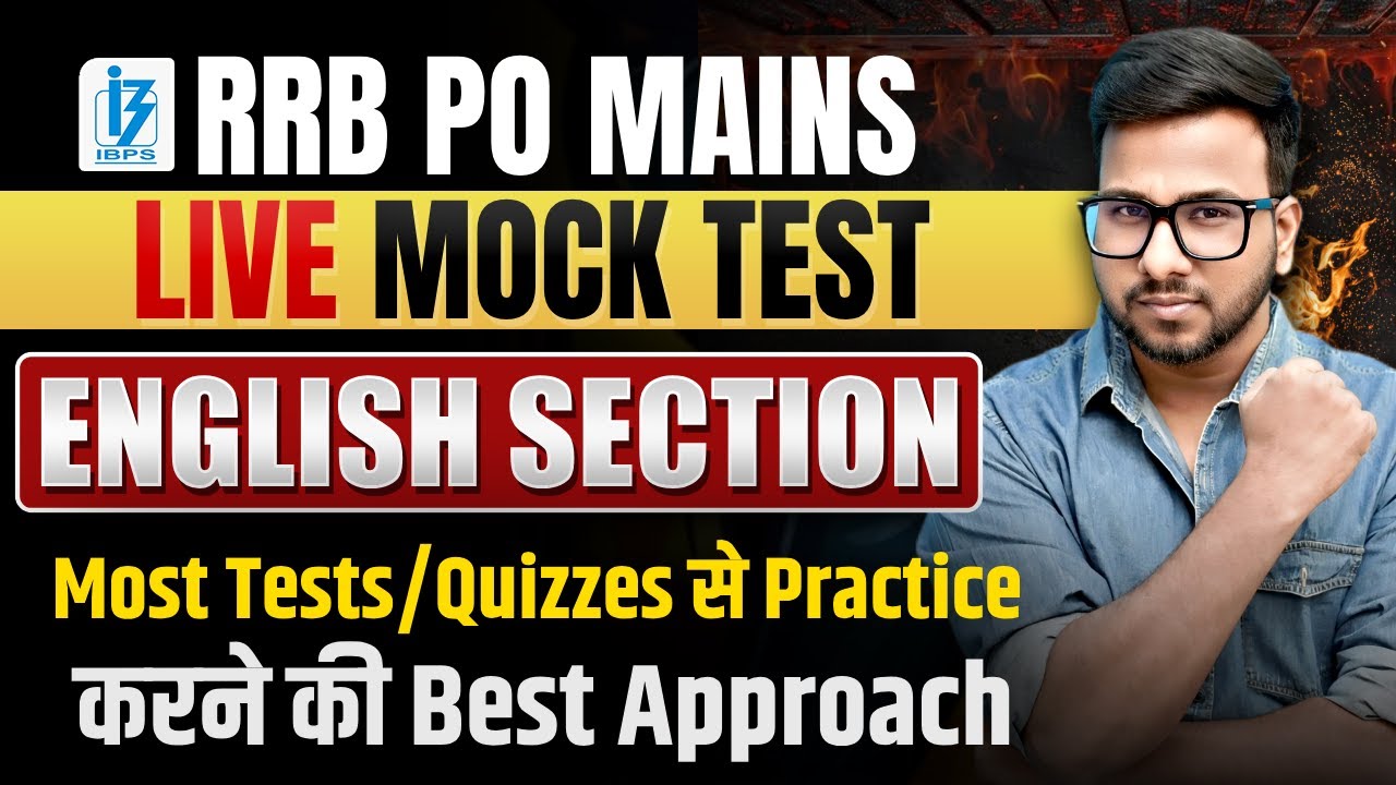 IBPS RRB PO Mains 2025 | English Mock Test with Solutions | RRB PO Mains English Practice | Varun