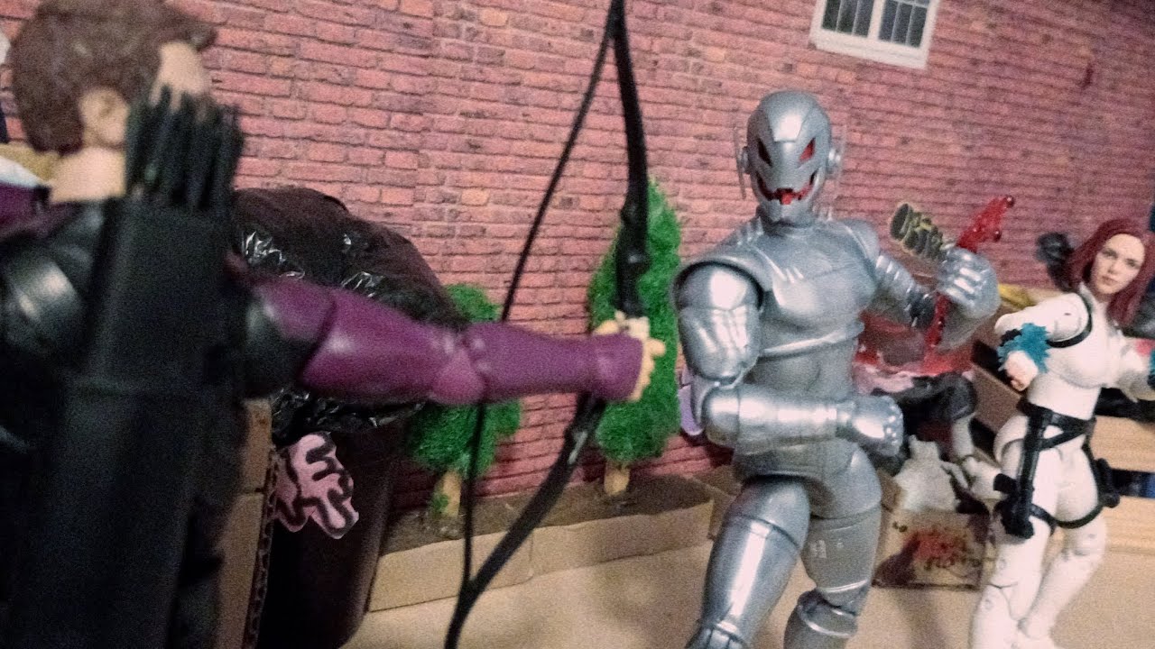 Ultron Vs Howkeye y Black widow/Stop Motion