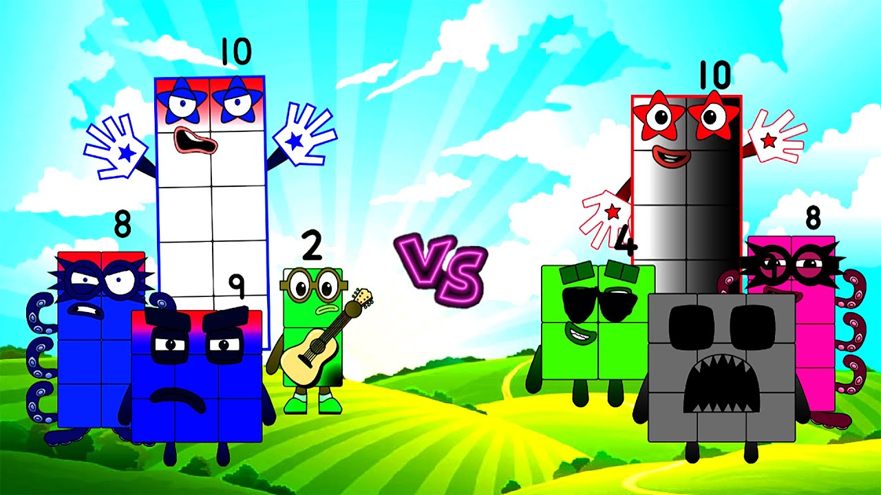 Angrycolorblocks Band Vs Uncannyblocks Band (1-50) But (Angrycolor Vs very infinity different )