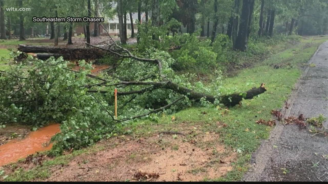 Storms sweep through Midlands Monday