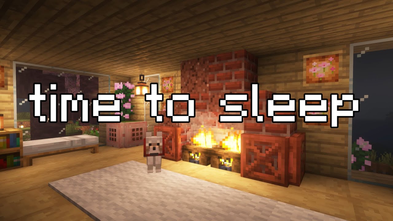 don't fight it, go to sleep... (minecraft music with soft rain)