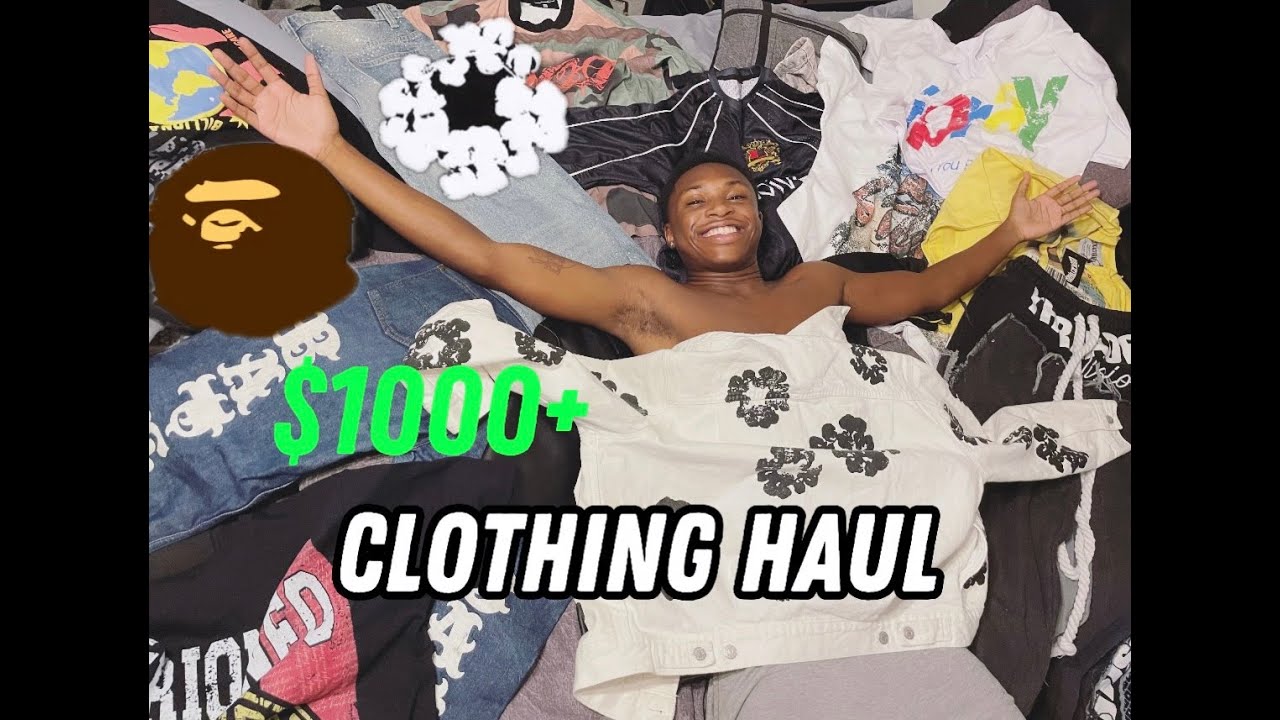 $1000+ BACK TO SCHOOL CLOTHING HAUL + TRY ON! | Denim Tears, Bape. Zara + more!