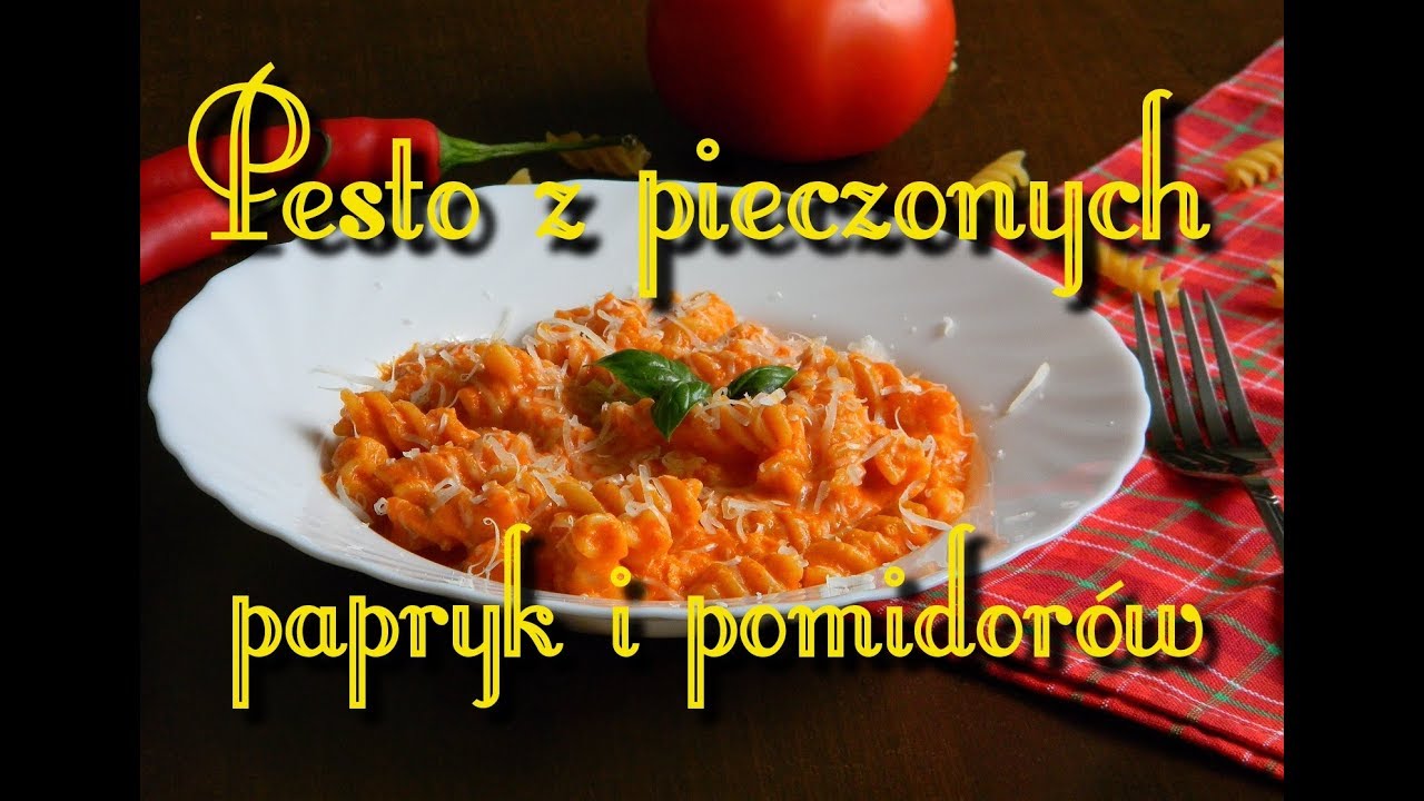 Pesto z pieczonych papryk i pomidorów