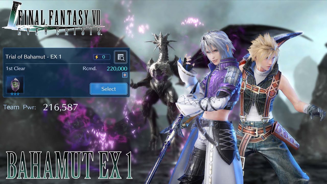 Bahamut EX 1 battle guide || Final Fantasy VII Ever Crisis