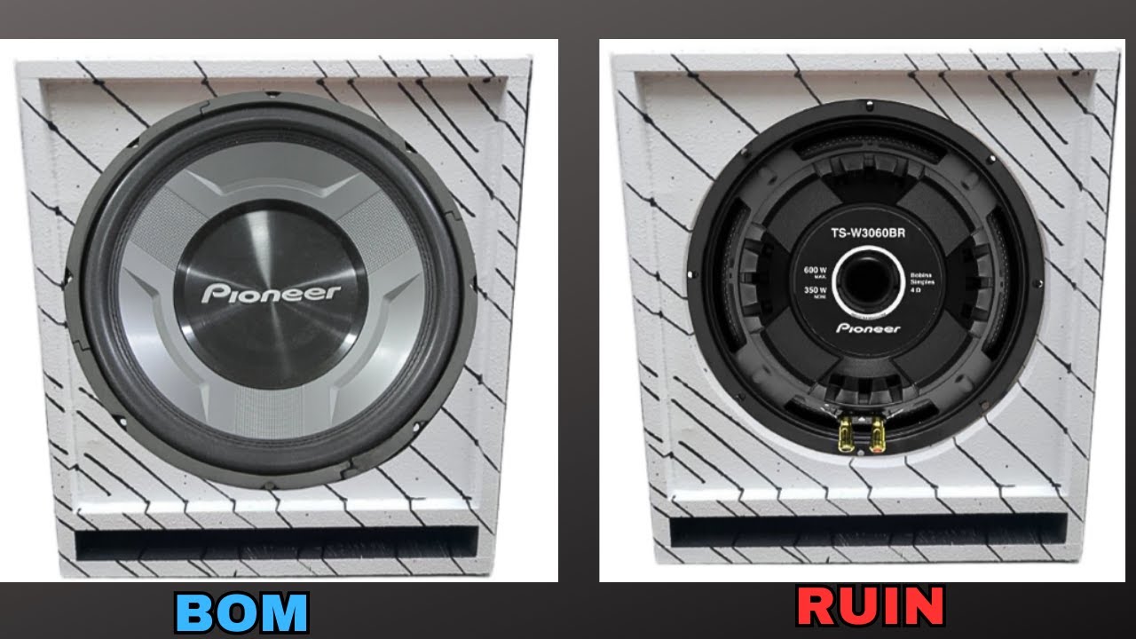 TOCA MAIS Subwoofer em caixa FRONTAL vs INVERTIDA? pioneer