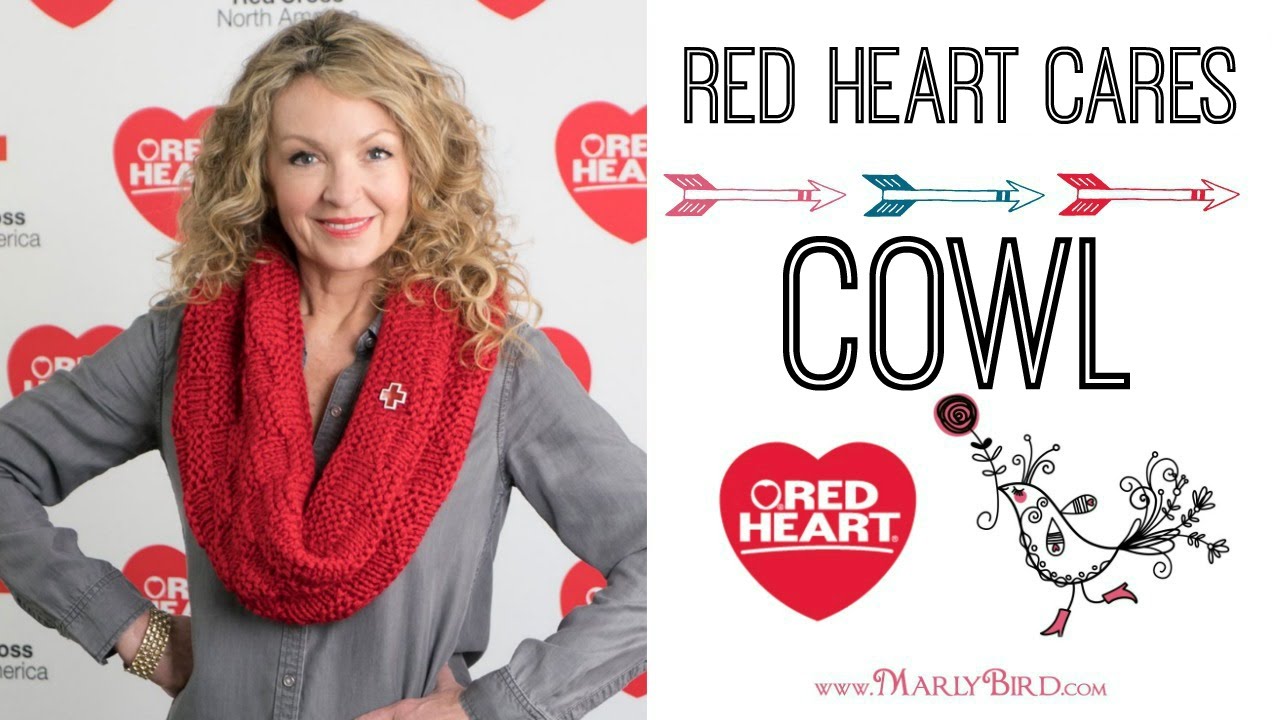 Red Heart Cares Knit Cowl