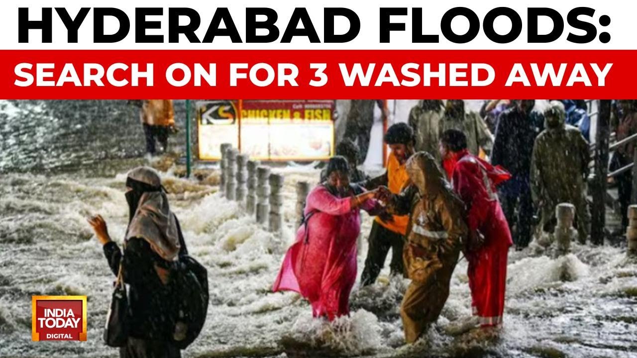 Hyderabad Rain: 3 Washed Away Amid Flash Floods, Search On; Political Spat Erupts Over Tragedy