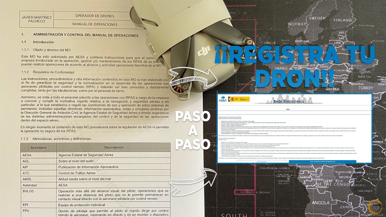 REGISTRAR DRON EN OPERADOR | DECLARACION VUELO EN AESA *REGISTRO DJI MINI 2, MAVIC AIR 2*