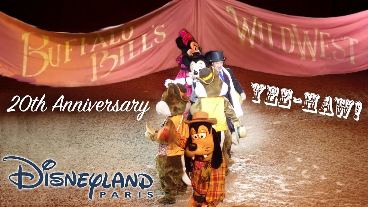 BUFFALO BILL'S WILD WEST SHOW - Disneyland Paris - Mickey Mouse Minnie Mouse Goofy Chip 'n' Dale
