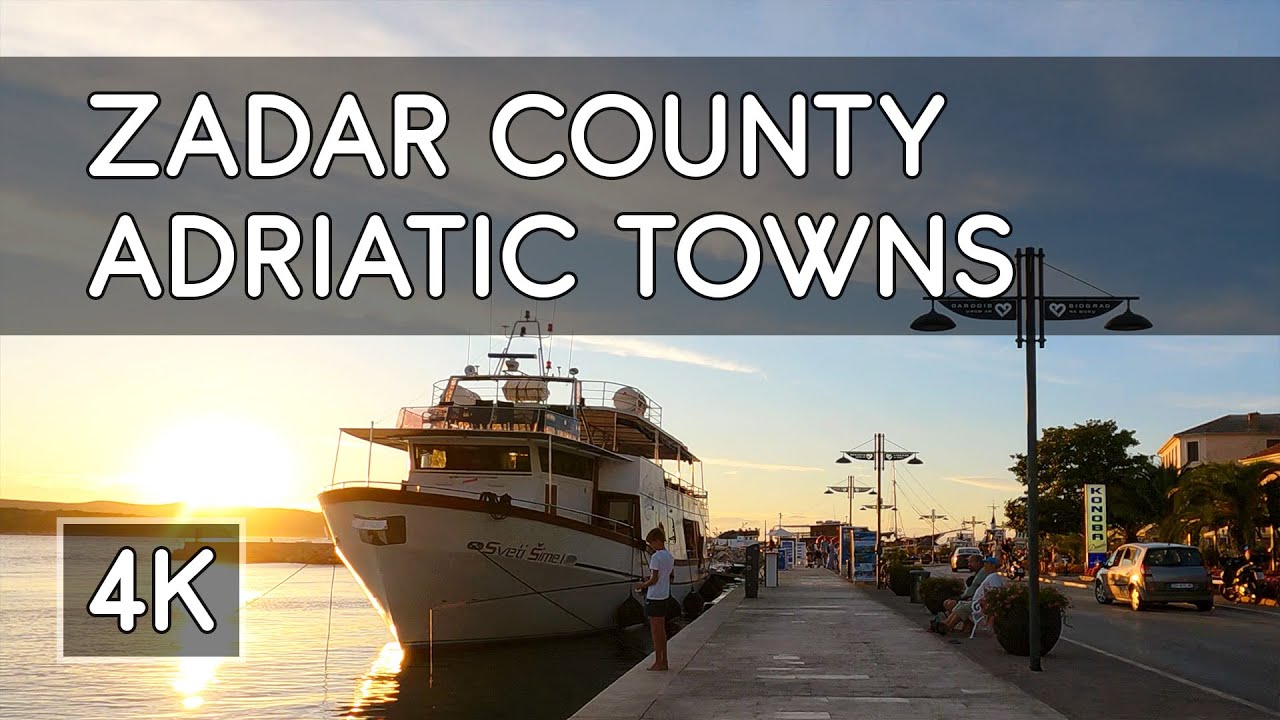 Walking Tour: Small Adriatic Towns in Zadar County, Croatia - 4K UHD Virtual Travel