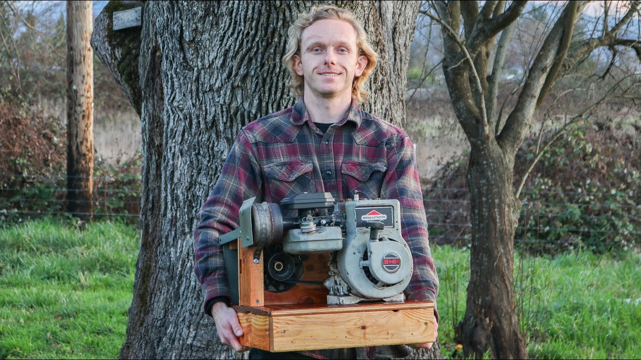 My 100% DIY Alternator Generator Charger! Briggs Rototiller Engine + VW Bosch Alternator