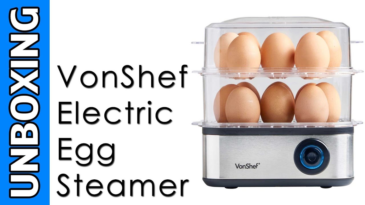 VonShef Electric 16 Egg Boiler Steamer Unboxing