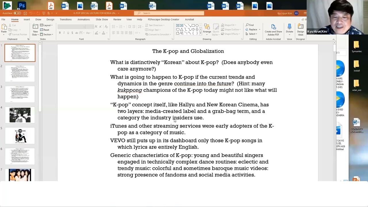 [INTRODUCTION TO KOREAN STUDIES][LECTRUE 12] K-Pop_Lecture_part1