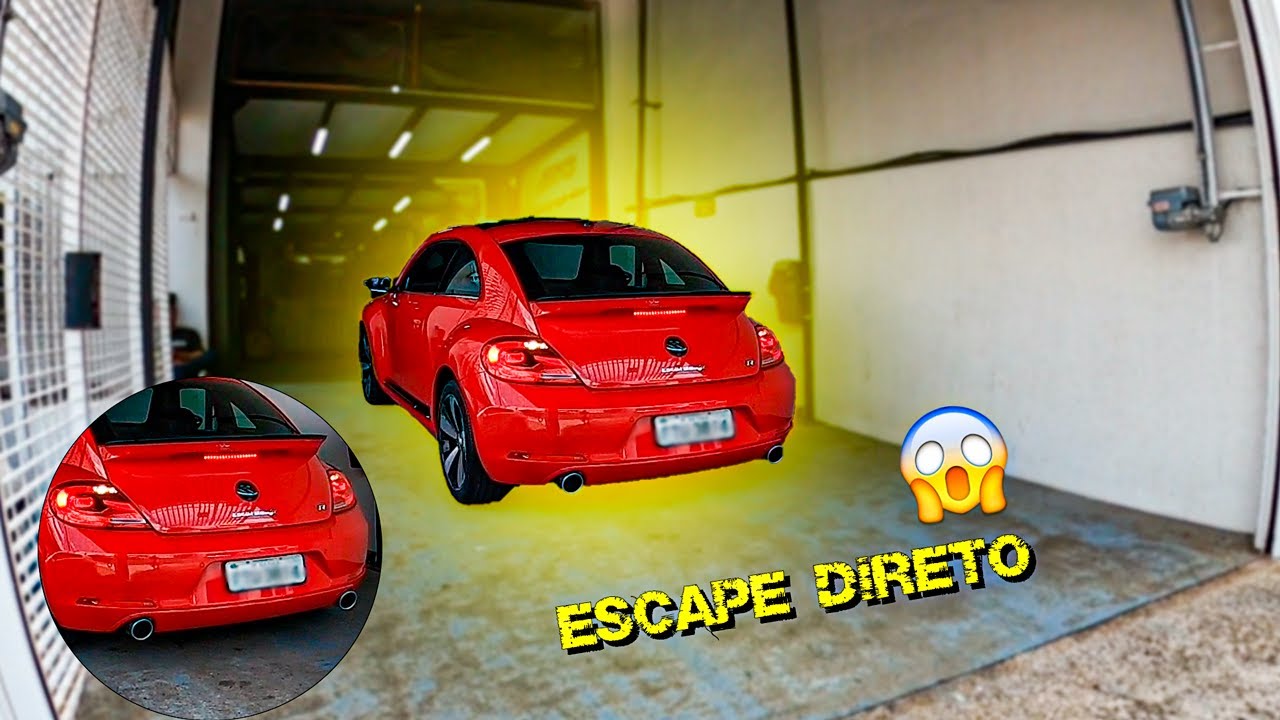 DEIXEI O FUSCA TSI SÓ O CANO*escapamento direto no fusca