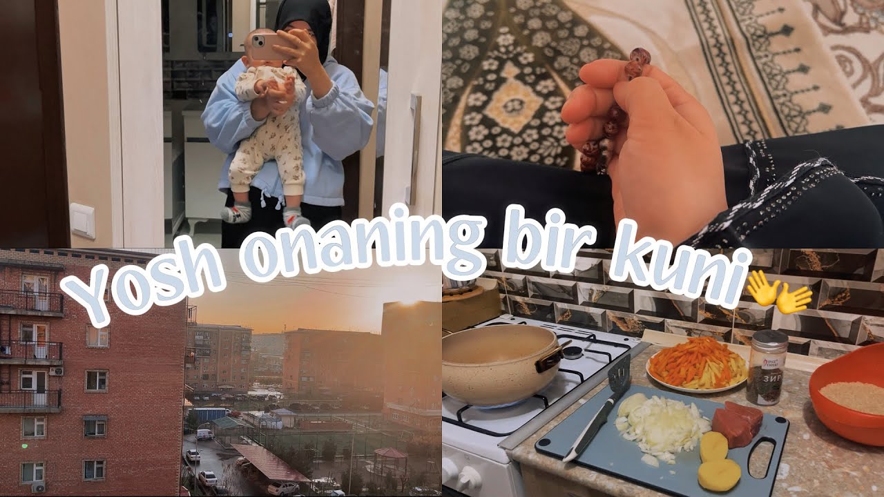 Vlog ☀️ || Birinchi negative fikr? || Yosh onaning bir kuni || Osh pishiramiz🤍