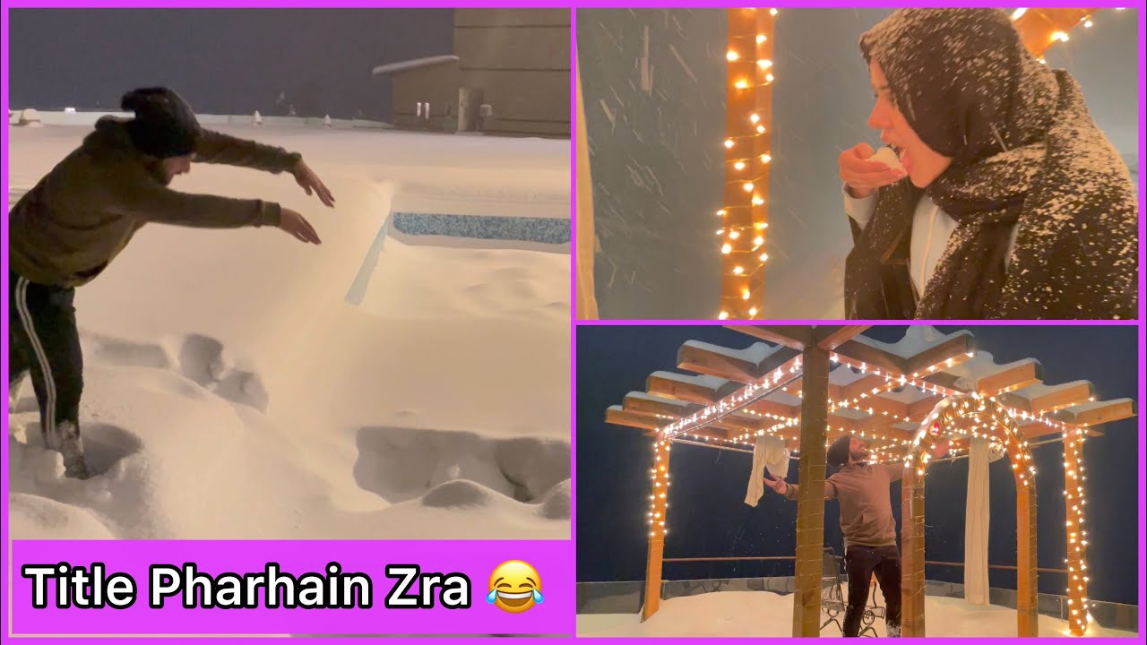 Waleed Ny Snow Waly Swimming Pool Mai jump Mara 🤣 | Snow Mai A Kr Jam e Shireen Lana Mat Bhoolain🤣