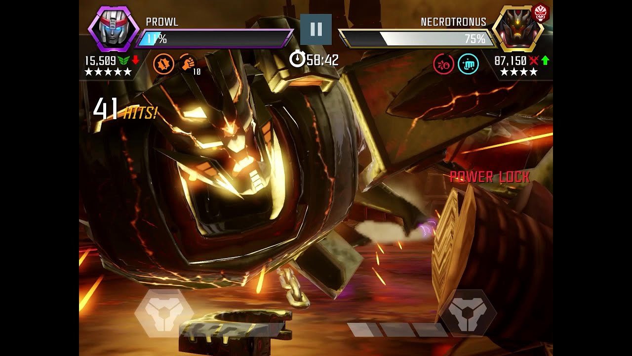 Prowl vs Necrotronus AM Fight Transformers: Forged To Fight