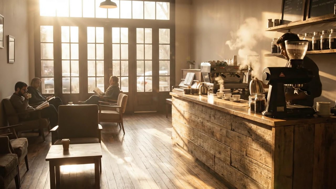 봄 커피와 차분한 재즈 ☕🌸 평화로운 바이브