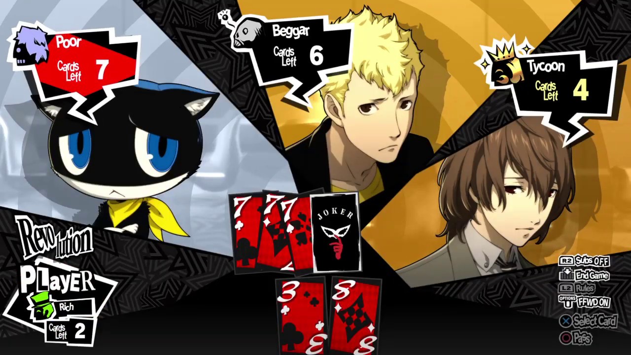 Persona 5 Royal but what even is Akechi's hand in Tycoon