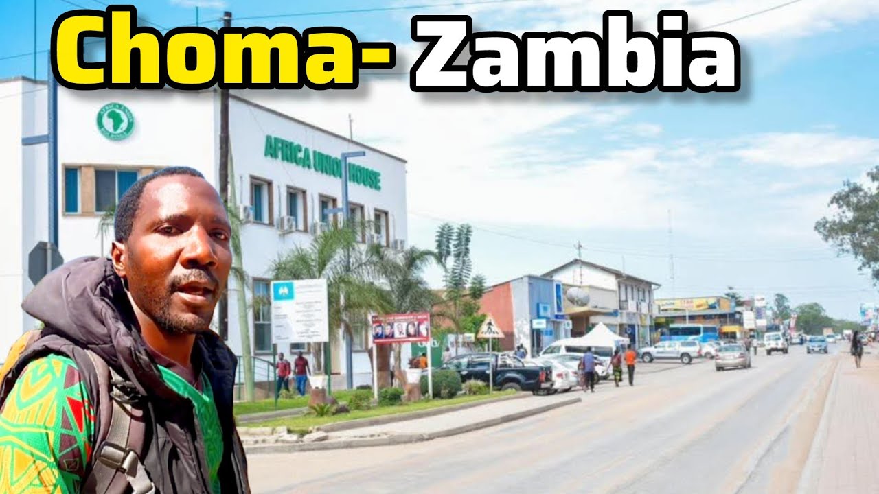 Choma town CBD the headquarters of Southern province Zambia
