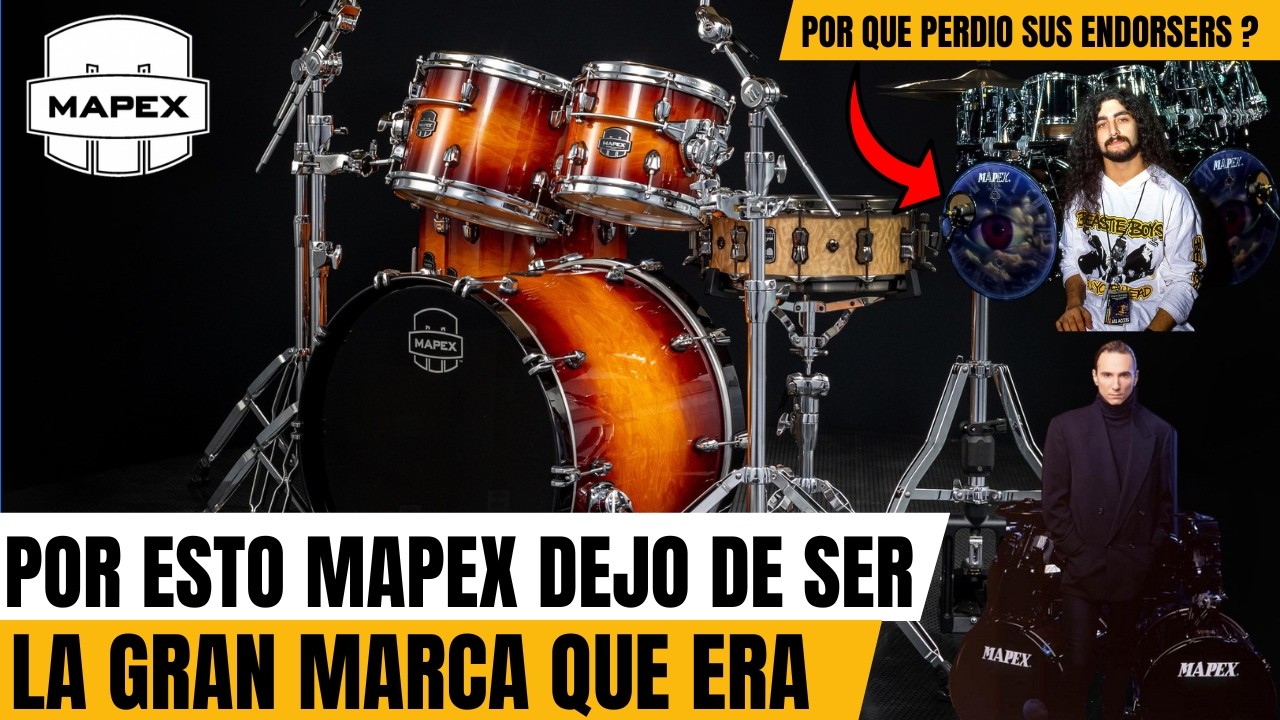 La DECADENCIA de MAPEX 🥁 : De TENER las MEJORES BATERIAS y ENDORSERS en los 90 a QUEDAR OLVIDADA 👎🏻