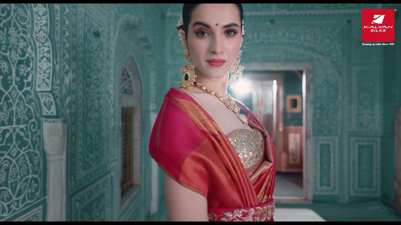 Step into royalty with the Raj Gharana collection, only at Kalyan Silks