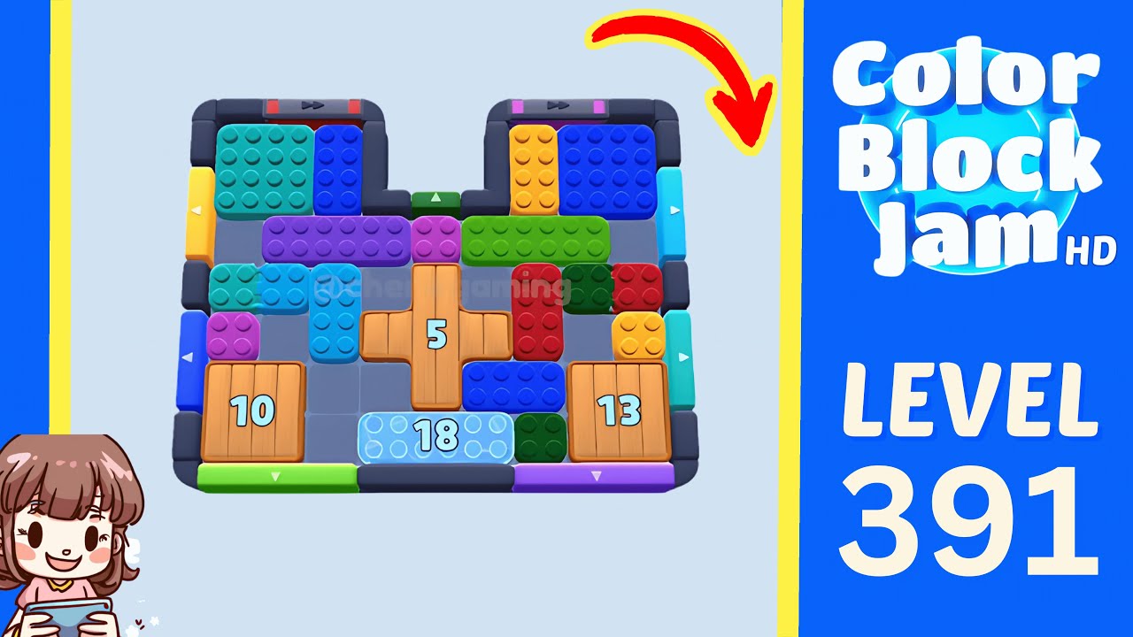 Color Block Jam Level 391 Solution Walkthrough