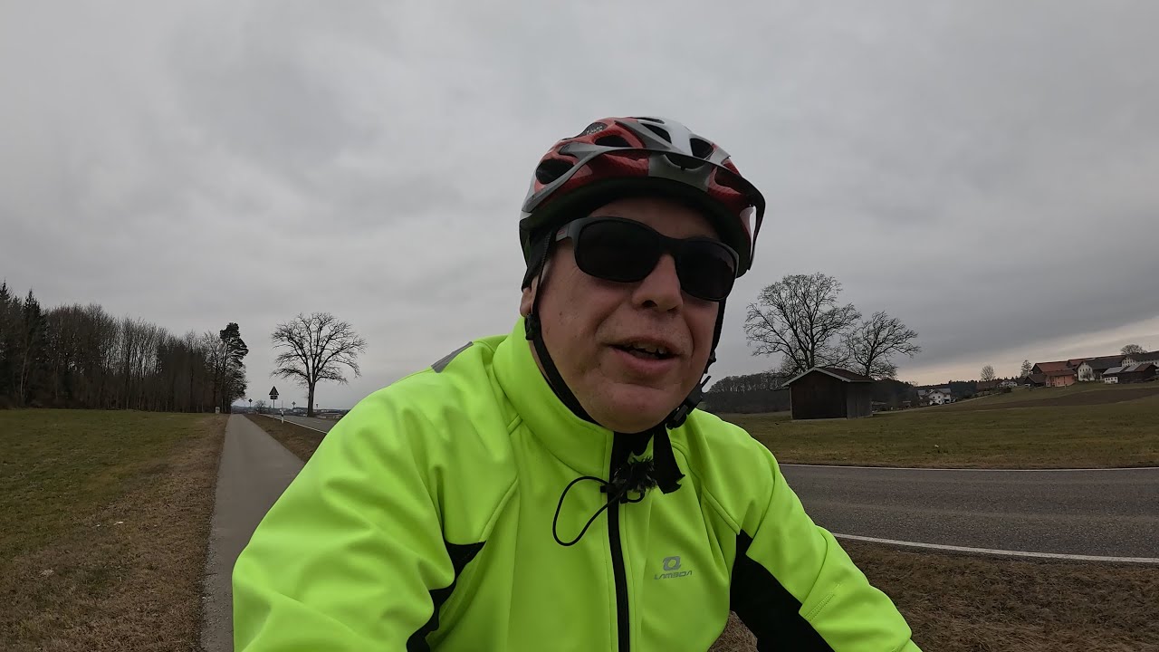 Radtour im Winter ohne Schnee