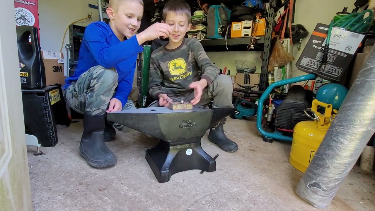 Ridgid Peddinghaus 165# Anvil vs. Kids and Ball Bearings