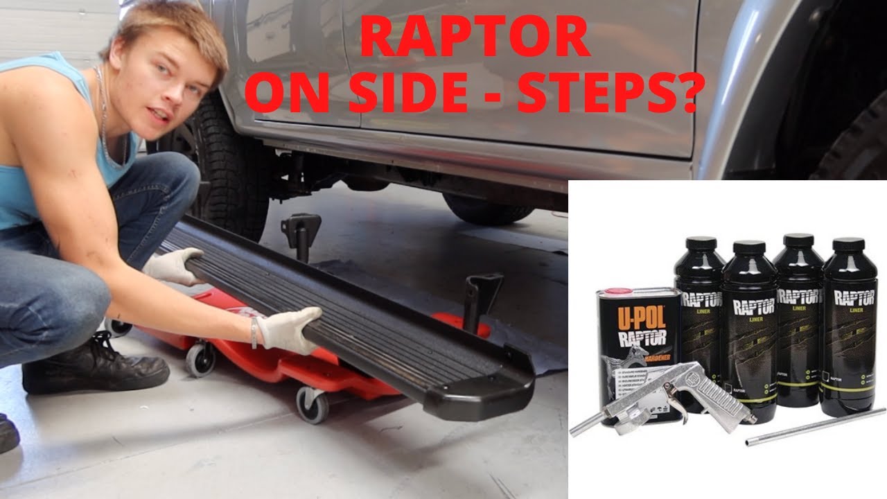 U-Pol Raptor liner on truck side steps (HUGE UPGRADE)