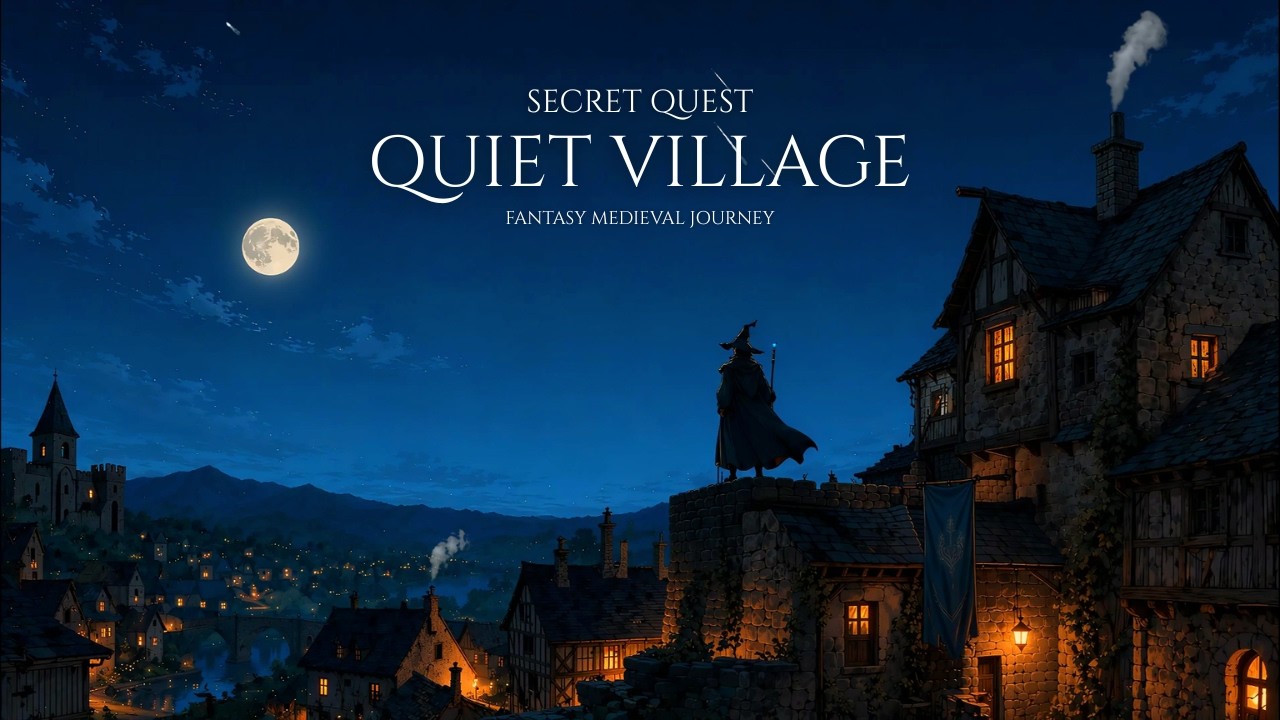 Secret Quest Quiet Village | Soft Fantasy Medieval Music for Peaceful Journey & Calm