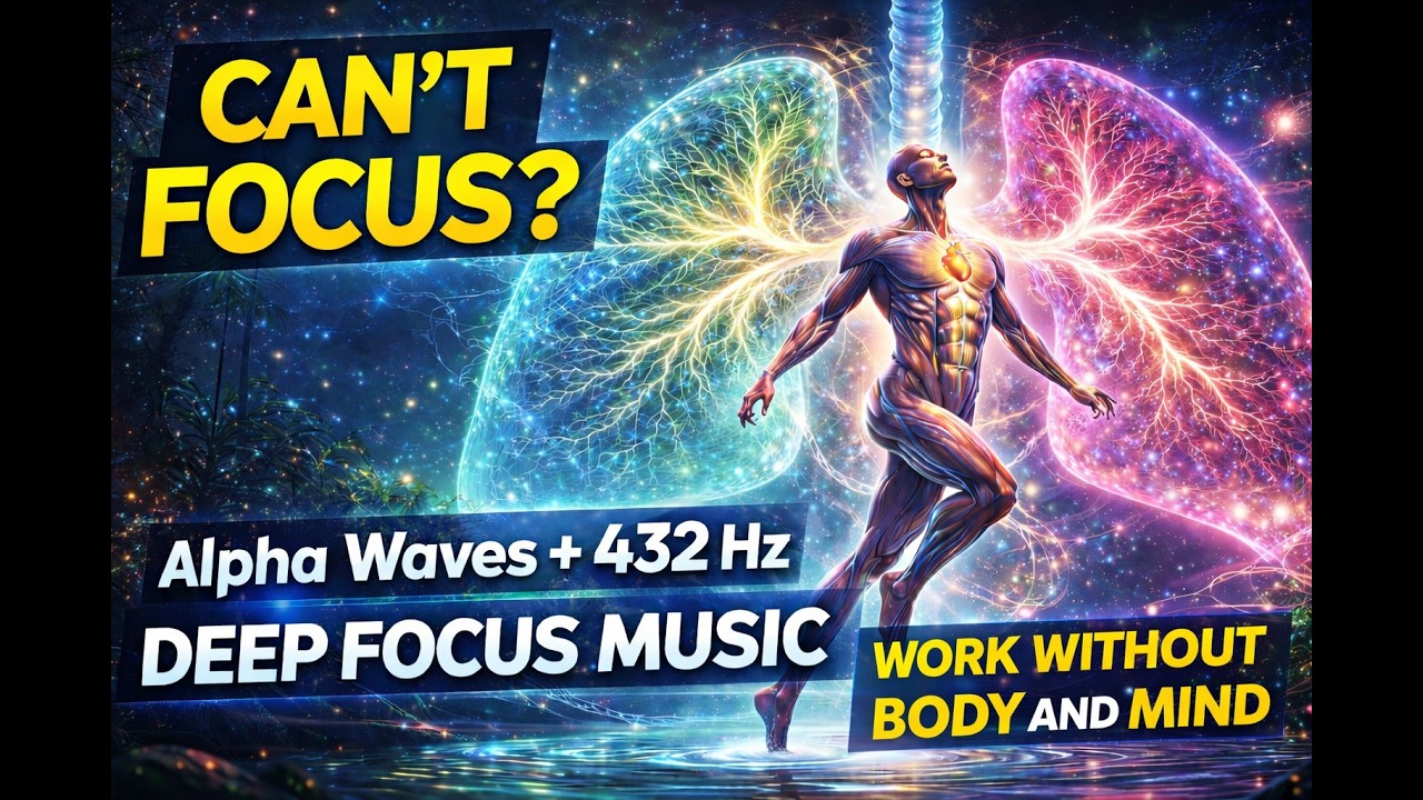 Alpha Waves + 432 Hz Deep Focus Music for Work | Mental Clarity, Flow State & Concentration