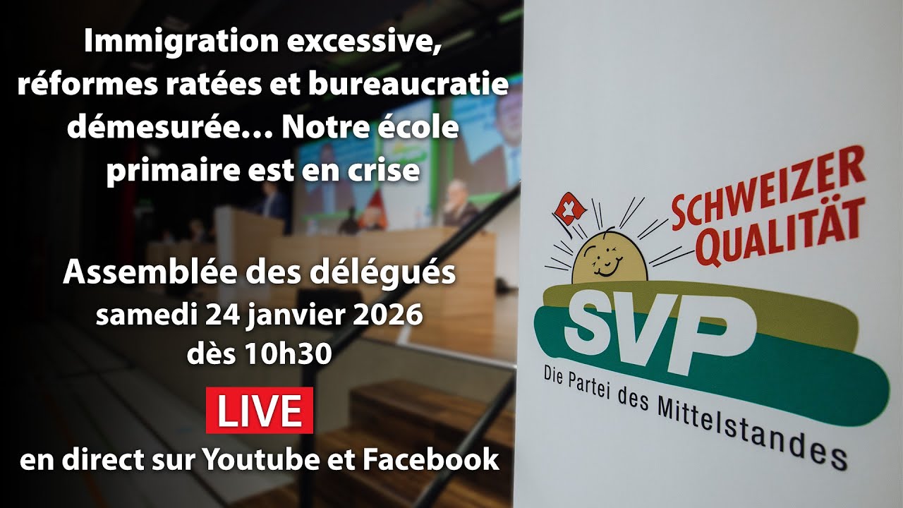 L’Assemblée des Délégués de l’UDC Suisse du 24 Janvier 2026 à Näfels (GL)