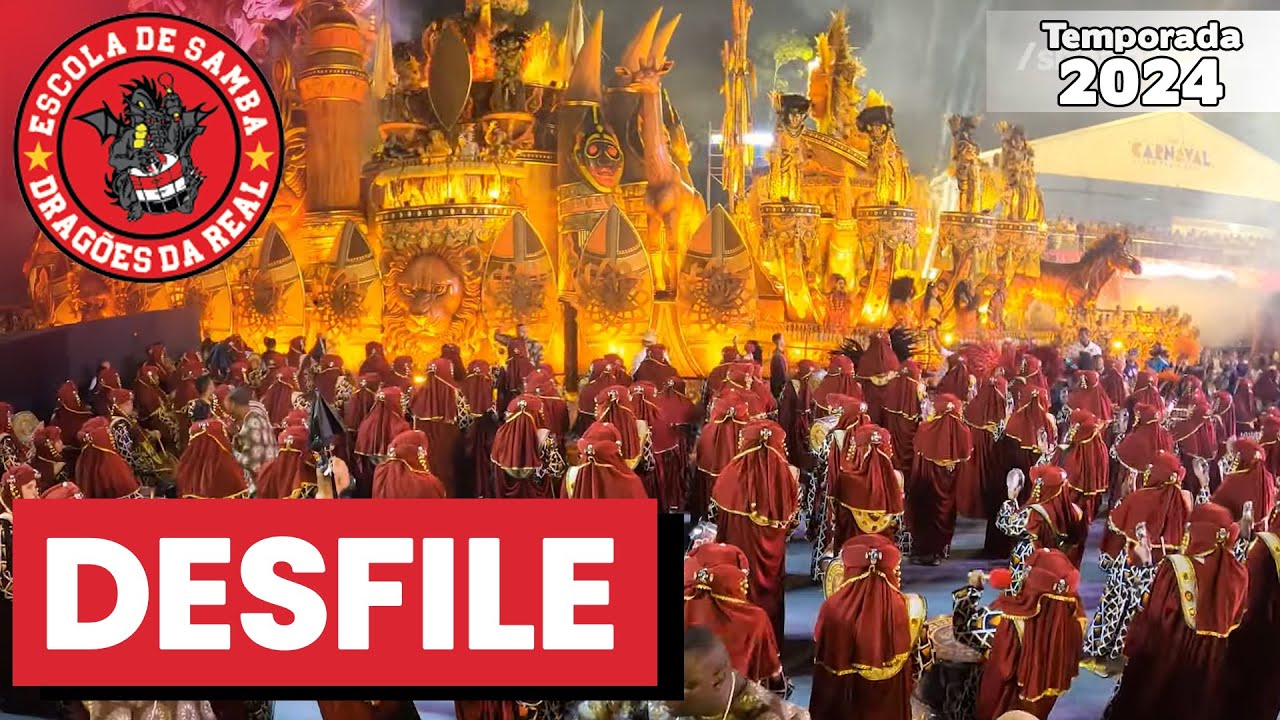 Dragões da Real 2024 | Desfile | Samba ao vivo - #DesfileLIGASP24