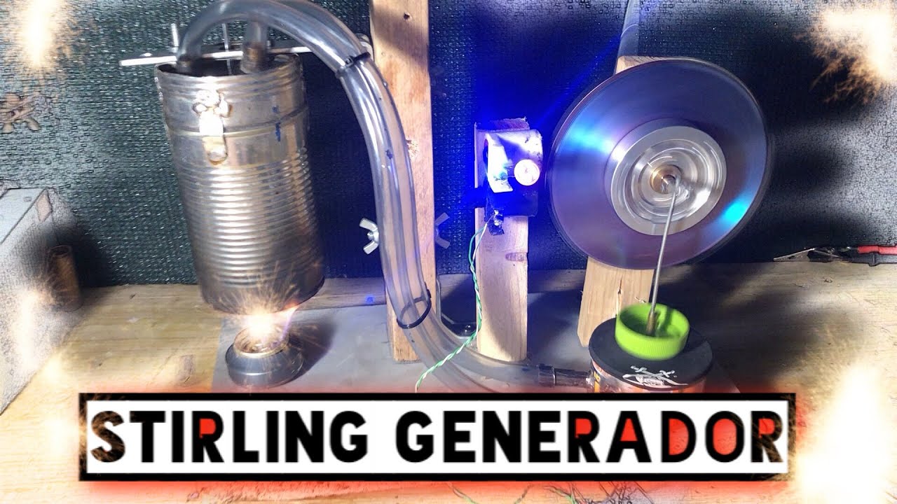 Stirling (potente) Generador energía ⚡️⚡️