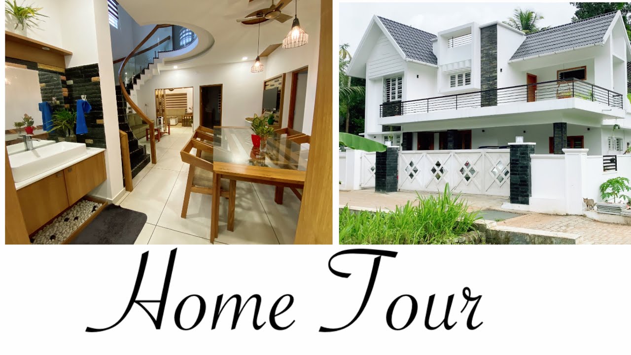 Home Tour|| 7 സെൻറ് സ്ഥലത്തെ 2500 square feet വീട് || SajnaSuni