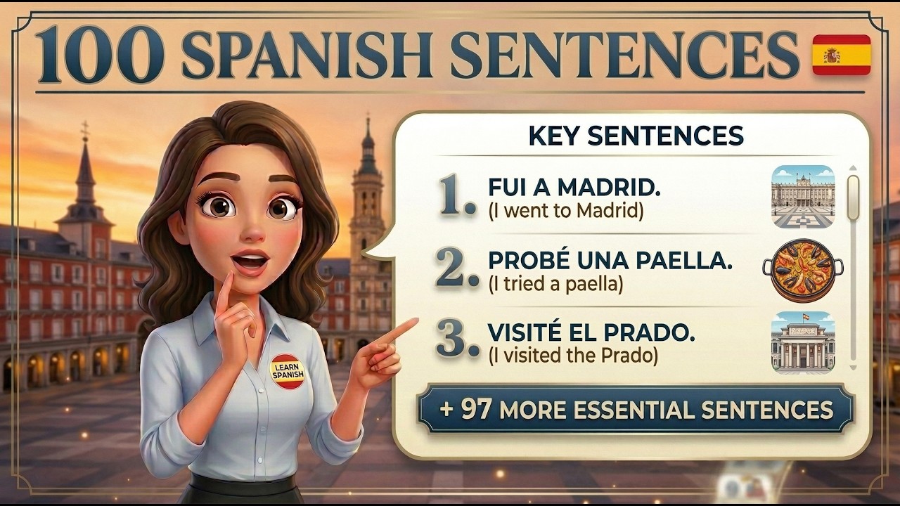 A1 Spanish | 100 Spanish Phrases: Past tense