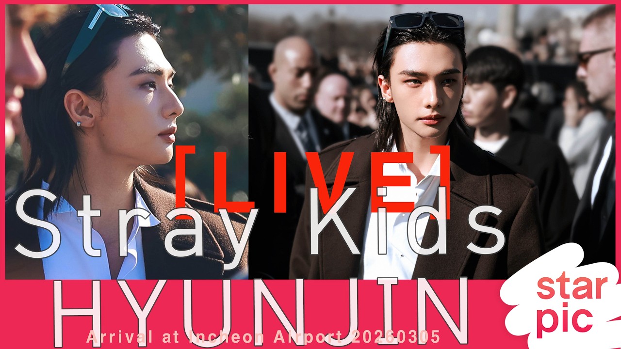 [LIVE]   Stray Kids HYUNJIN Arrival at Incheon Airport 20260305
