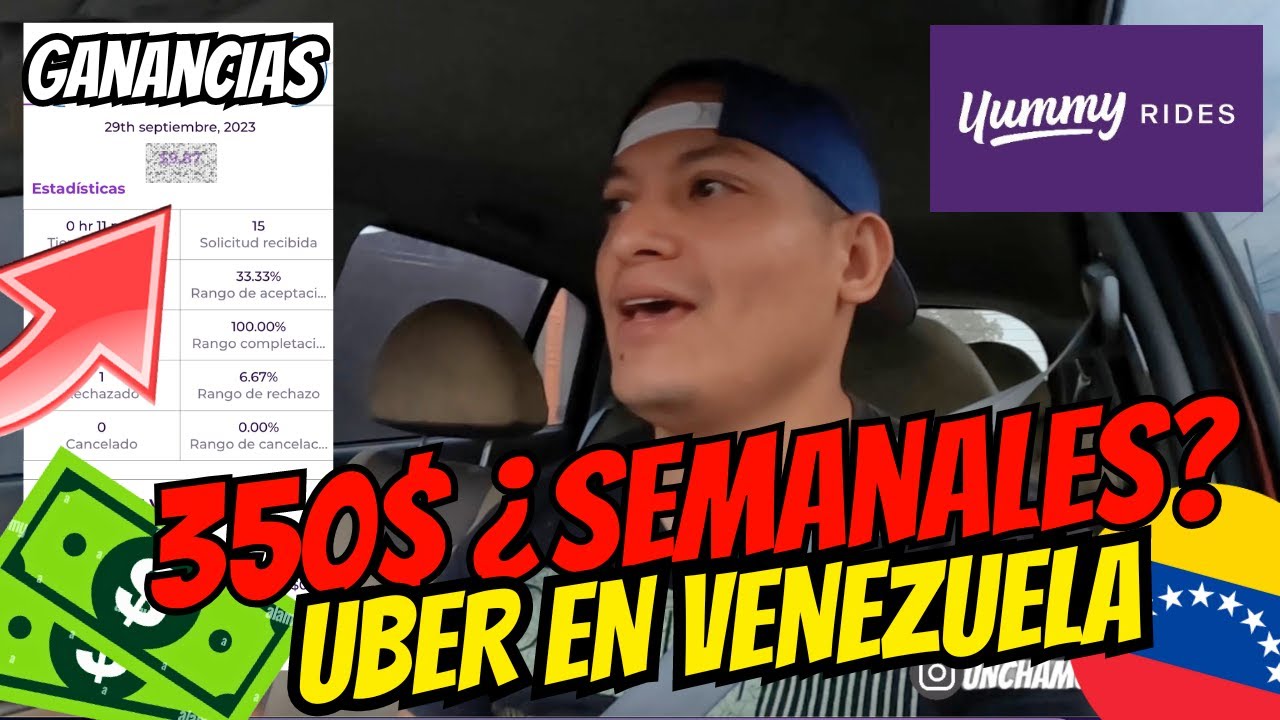 CUANTO GANO en UBER EN VENEZUELA? VALE LA PENA Trabajar con YUMMY RIDES?