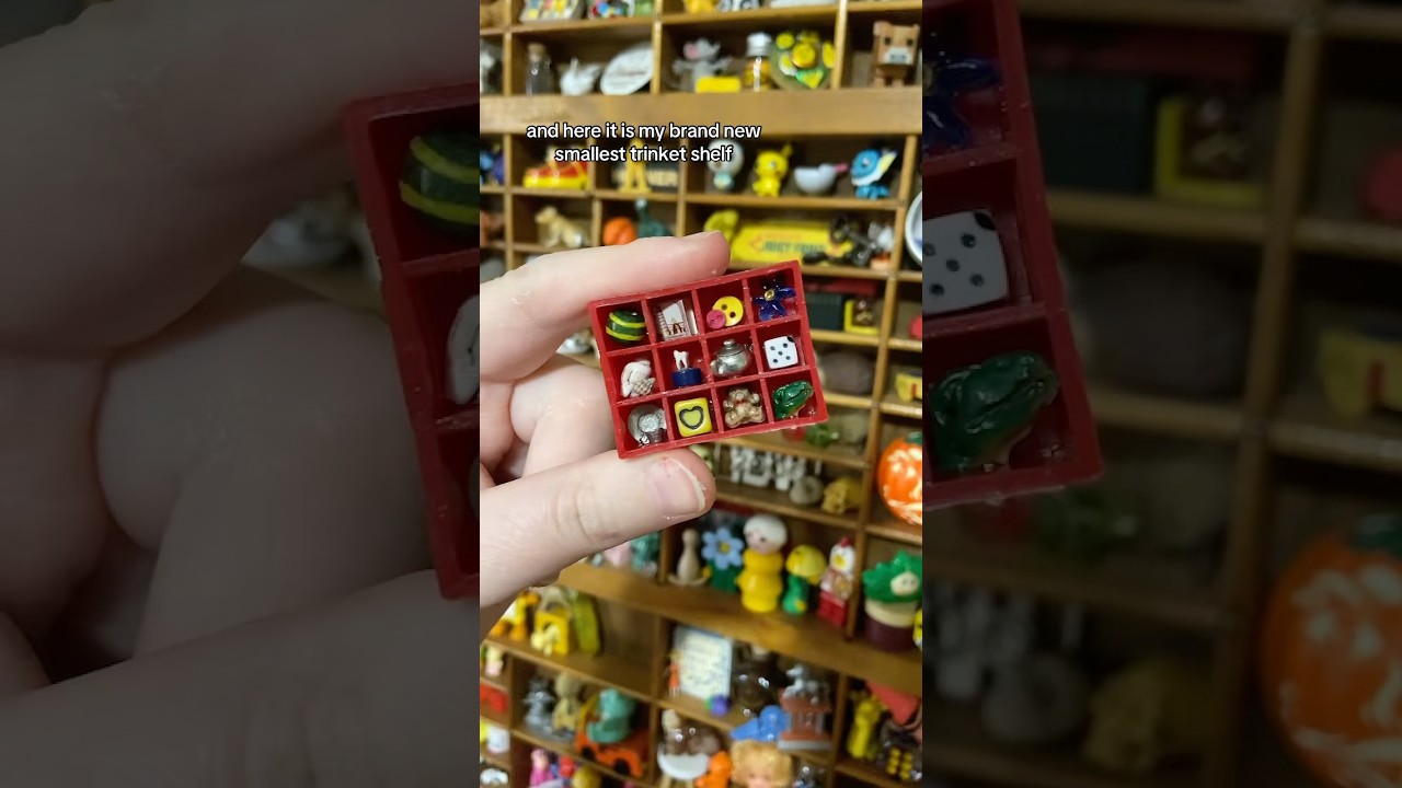 How I made my NEW smallest trinket shelf! #trinkets #ispycore