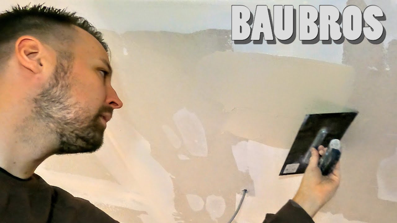 Eckschutzprofile anbringen und Gipskartonplatten verspachteln - Kantenprofile | BauBros Folge 114