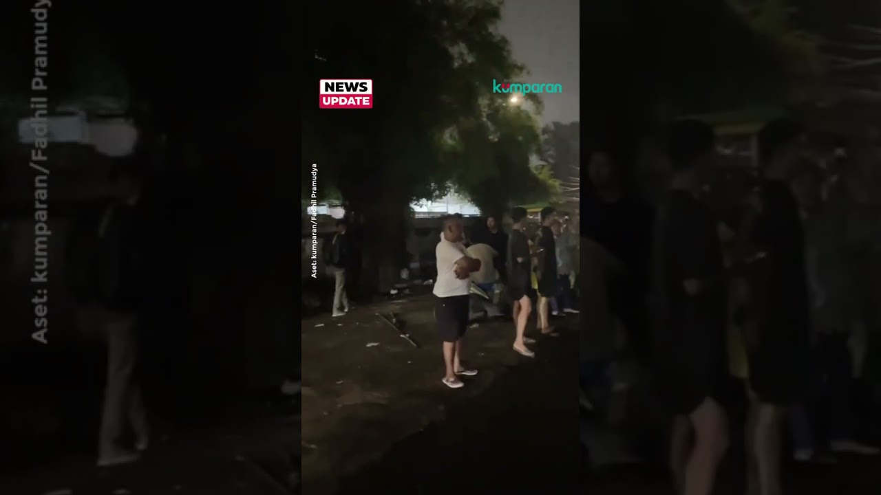 Kericuhan di Seberang TMP Kalibata, Sempat Ada Bakar-bakaran, Kini Berangsur Kondusif