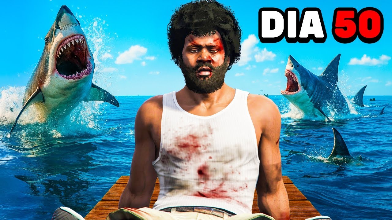 SOBREVIVÍ 100 DÍAS en el OCÉANO de GTA 5