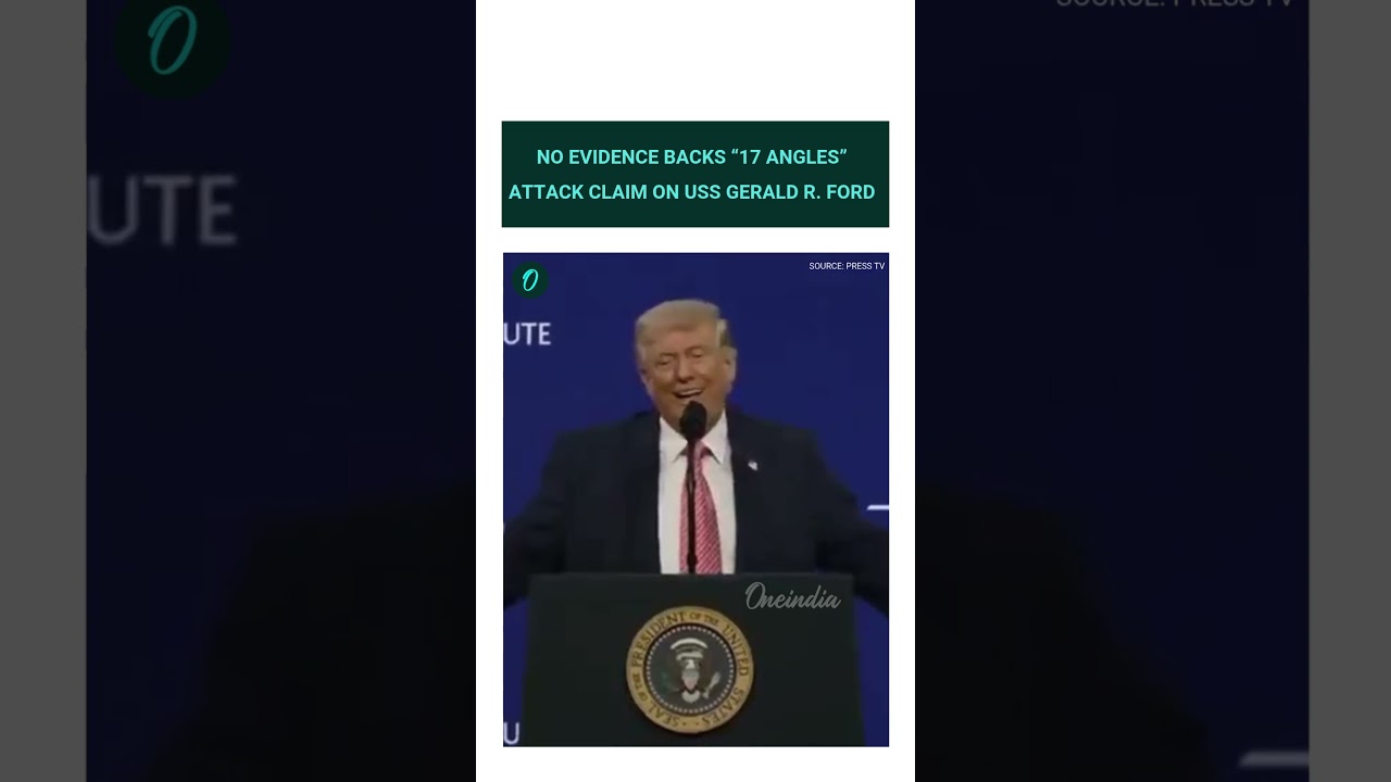 Wirusowe twierdzenie cytujące Donalda Trumpa na temat rzekomego ataku Iranu na USS Gerald R. Ford