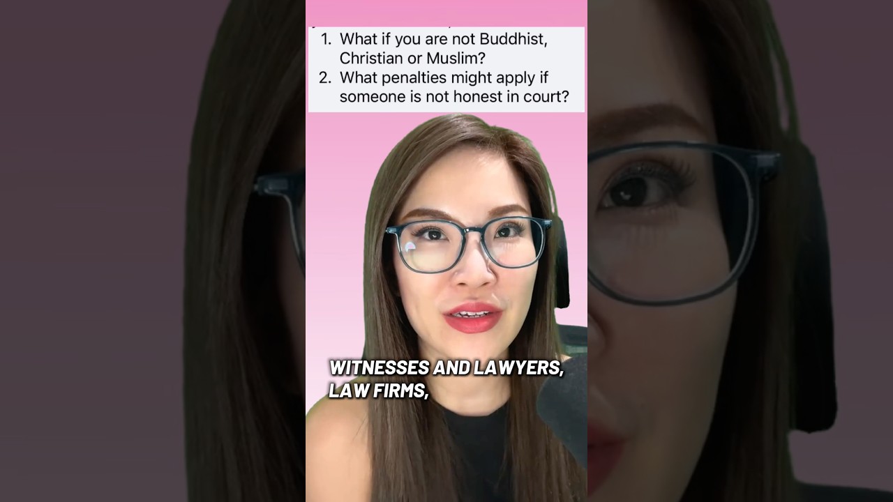 No religion? How do you swear in court? #thailesson #learnthai #court #ศาล